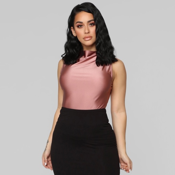 Fashion Nova High Neck Bodysuit - Picture 2 of 4